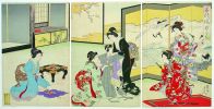 Chikanobu 1838-1912, Toyohara, Japan  Home scene