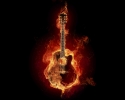  
  fire guitar