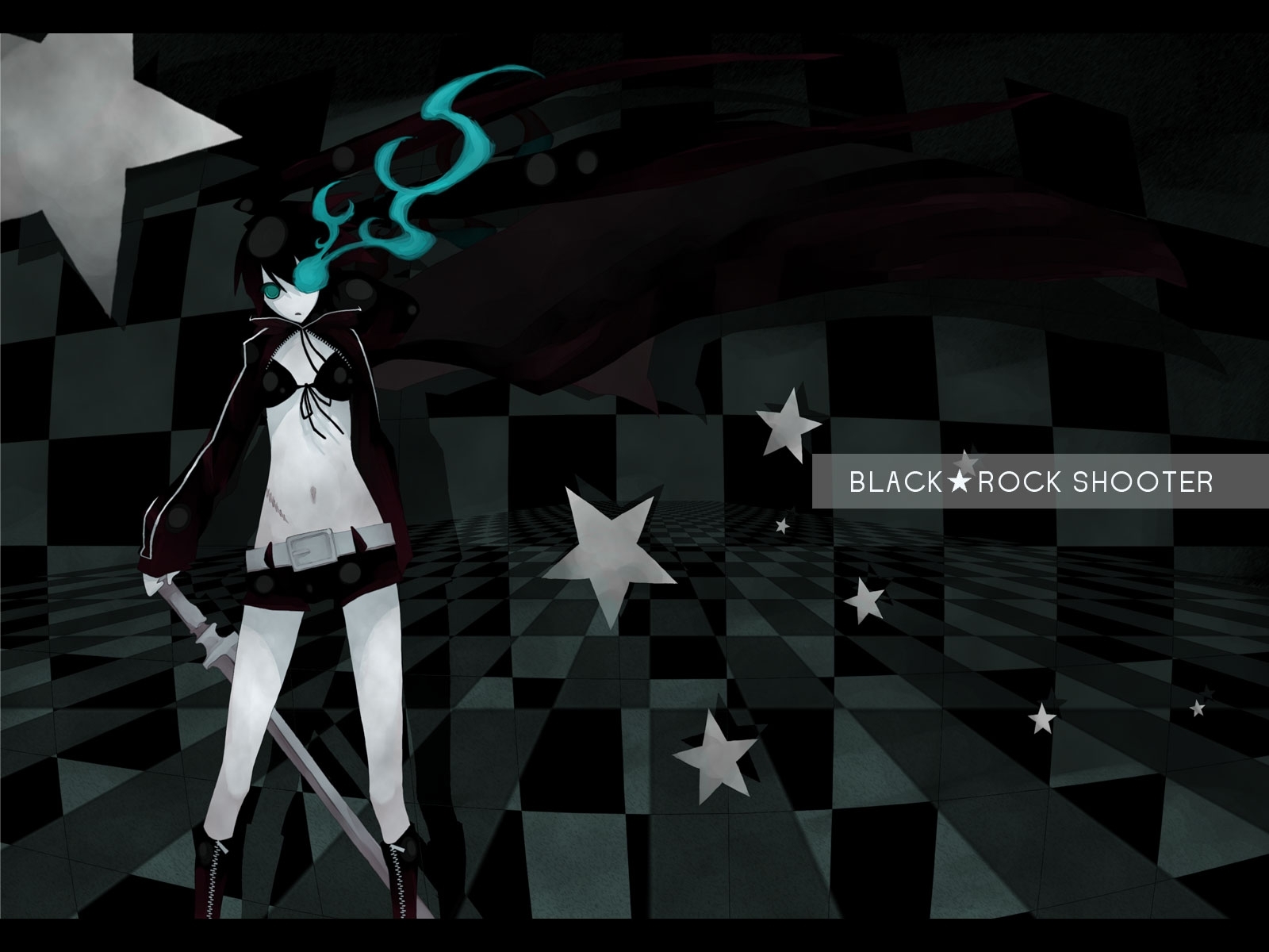 Vocaloid, Black, Rock, Shooter
