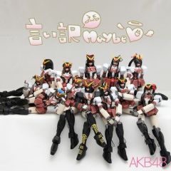 Модельки Гандама косплеят популярную группу AKB48