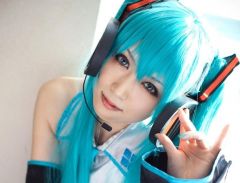 :   (cosplay hatsune miku)  