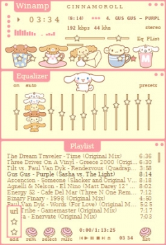 Anime skins for winamp Cinnamoroll and Friends