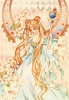 Sailor Moon : Princess Serenity 173089
blonde hair blue eyes dress flower jewelry long odango staff stars twin tails   anime picture