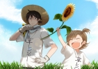 Barakamon : Handa Seishuu Kotoishi Naru 173096
black hair blush brown child flower gloves hat ponytail short side tail sweatdrop ^_^   anime picture