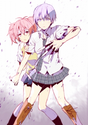 Akuma no Riddle : Azuma Tokaku Ichinose Haru 181379
 667978  akuma no riddle  azuma tokaku ichinose haru   ( Anime CG Anime Pictures      ) 181379   : Mosuko
boots pink hair purple eyes red seifuku short twin tails weapon   anime picture