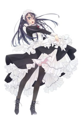 Anime CG Anime Pictures      181387
 667984   ( Anime CG Anime Pictures      ) 181387   : Murakami Suigun
black eyes hair blush boots band happy long maid thigh highs   anime picture