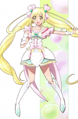 Pretty Cure : Cure Echo 181396
 667996  pretty cure  cure echo   ( Anime CG Anime Pictures      ) 181396   : Gudon
blonde hair blush boots choker happy heart high heels jewelry long mahou shoujo ribbon shorts stars twin tails yellow eyes   anime picture