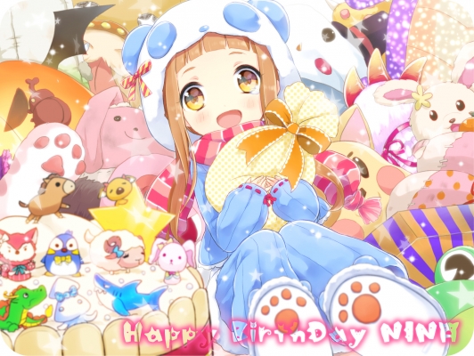 The Idolmaster Cinderella Girls : Ichihara Nina 181403
 668001  the idolmaster cinderella girls  ichihara nina   ( Anime CG Anime Pictures      ) 181403   : Jumi
animal suit birthday blush brown hair crying happy long orange eyes stars stuffed   anime picture