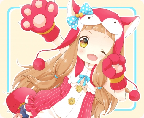 The Idolmaster Cinderella Girls : Ichihara Nina 181411
 668005  the idolmaster cinderella girls  ichihara nina   ( Anime CG Anime Pictures      ) 181411   : Jumi
animal suit blush brown hair fang gloves happy long ribbon wink yellow eyes   anime picture