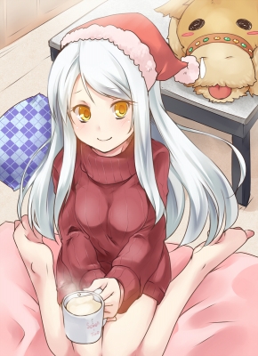 The Idolmaster Cinderella Girls : Eve Santaclaus 181426
 668024  the idolmaster cinderella girls  eve santaclaus   ( Anime CG Anime Pictures      ) 181426   : Pao
barefoot beverage blush christmas hat long hair pillow smile stuffed animal sweater white yellow eyes   anime picture