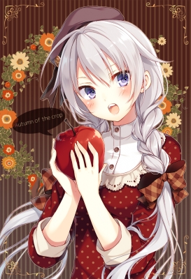 Anime CG Anime Pictures      181433
 668032   ( Anime CG Anime Pictures      ) 181433   : Toosaka Asagi
blush braids dress flower food grey hair hat long purple eyes ribbon twin tails   anime picture