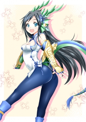 Puzzle & Dragons : Karin 181462
 668062  puzzle and dragons  karin   ( Anime CG Anime Pictures      ) 181462   : Minato Yoshihiro
black hair blue eyes gloves happy horns long pantyhose stars tail   anime picture