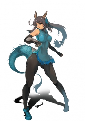 Puzzle & Dragons : Karin 181472
 668072  puzzle and dragons  karin   ( Anime CG Anime Pictures      ) 181472   : Ouha Kyoushinsha
black hair blue eyes gloves horns long pantyhose ponytail tail   anime picture