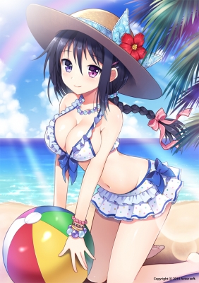 Anime CG Anime Pictures      181485
 668085   ( Anime CG Anime Pictures      ) 181485   : Mauve
beach bikini black hair blue eyes braids flower hat heterochromia ponytail purple ribbon skirt smile tree water   anime picture