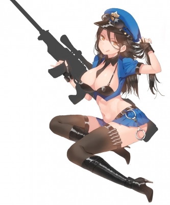 League of Legends : Caitlyn 181500
 668100  league of legends  caitlyn   ( Anime CG Anime Pictures      ) 181500   : Sochi
black hair gloves gun happy hat high heels long thigh highs tongue yellow eyes   anime picture