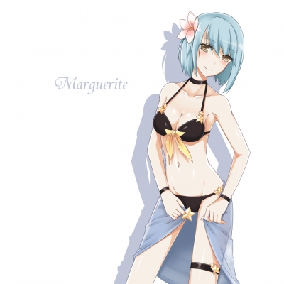 Unlight : Marguerite 181502
 668102  unlight  marguerite   ( Anime CG Anime Pictures      ) 181502   : Nana SS
bikini blue hair blush brown eyes choker flower garter short smile   anime picture