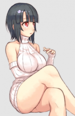 Kantai Collection : Takao 181531
 668132  kantai collection  takao   ( Anime CG Anime Pictures      ) 181531   : Uji
anthropomorphism black hair blush red eyes short sweater   anime picture