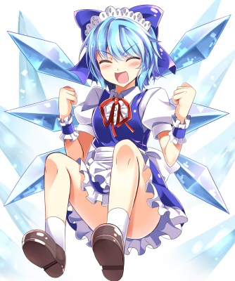 Touhou : Cirno 181556
 668157  touhou  cirno   ( Anime CG Anime Pictures      ) 181556   : EO  pixiv3261838 
blue hair blush fairy happy headdress ice maid ribbon short ^_^   anime picture