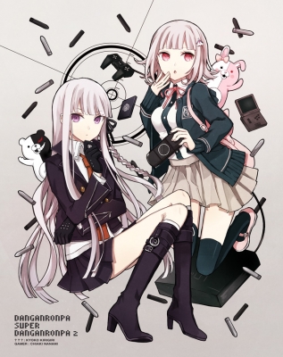 Dangan Ronpa Super Dangan Ronpa 2 : Kirigiri Kyouko Monokuma Monomi Nanami Chiaki 181573
 668174  super dangan ronpa 2  kirigiri kyouko monokuma monomi nanami chiaki   ( Anime CG Anime Pictures      ) 181573   : BUZZ
boots braids crossover gloves hairpins high heels long hair purple eyes red ribbon short stuffed animal suit teddy thigh highs   anime picture