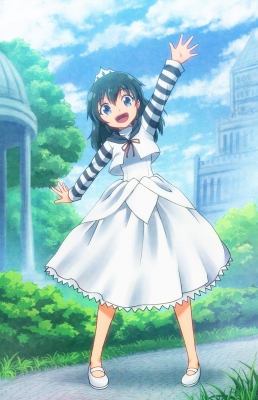 Anime CG Anime Pictures      181577
 668177   ( Anime CG Anime Pictures      ) 181577   : Nicca  Pixiv1732903 
black hair blue eyes dress happy ribbon royalty short sky tree   anime picture