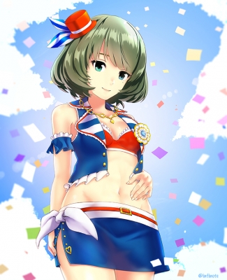 The Idolmaster Cinderella Girls : Takagaki Kaede 181598
 668200  the idolmaster cinderella girls  takagaki kaede   ( Anime CG Anime Pictures      ) 181598   : INFINOTE
bikini blue eyes green hair hat heterochromia short skirt smile   anime picture