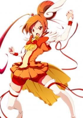 Smile PreCure! : Cure Sunny 181605
 668203  smile precure  cure sunny hino akane   ( Anime CG Anime Pictures      ) 181605   : zielgigas
angry long hair mahou shoujo odango orange eyes ribbon thigh highs   anime picture