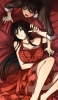 Witch Craft Works : Kagari Ayaka Takamiya Honoka 181373
black hair blush brown eyes dress green long short   anime picture