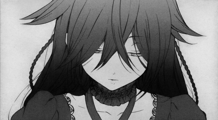 Pandora Hearts : Alice Baskerville 181623
 668225  pandora hearts  alice baskerville   ( Anime CG Anime Pictures      ) 181623   : Mochizuki Jun
braids choker long hair monochrome sad   anime picture