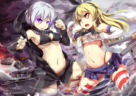 Kantai Collection : Re Class Rensouhou chan Shimakaze 181637
 668236  kantai collection  re class rensouhou chan shimakaze   ( Anime CG Anime Pictures      ) 181637   : Pack
anthropomorphism bikini blonde hair fighting gloves band hoodie long nail polish purple eyes scarf short skirt thigh highs water float weapon white yellow   anime picture