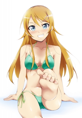 Ore no Imouto ga Konna ni Kawaii Wake ga nai : Kousaka Kirino 181633
 668239  ore no imouto ga konna ni kawaii wake ga nai  kousaka kirino   ( Anime CG Anime Pictures      ) 181633   : Kaiga
barefoot bikini blonde hair blue eyes blush hairpins long smile   anime picture