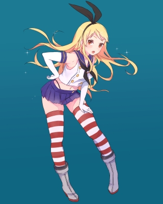 Kantai Collection : Shimakaze 181646
 668248  kantai collection  shimakaze   ( Anime CG Anime Pictures      ) 181646   : nica
anthropomorphism blonde hair blush boots gloves band long ribbon skirt thigh highs yellow eyes   anime picture