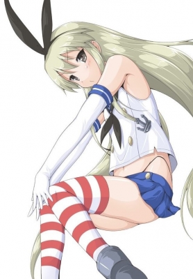 Kantai Collection : Shimakaze 181656
 668259  kantai collection  shimakaze   ( Anime CG Anime Pictures      ) 181656   : Murata Denji
anthropomorphism bikini black eyes blonde hair boots gloves band long skirt thigh highs   anime picture