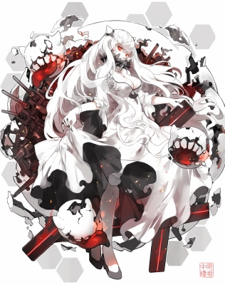 Kantai Collection : Chuukanseiki 181684
 668288  kantai collection  chuukanseiki   ( Anime CG Anime Pictures      ) 181684   : NINE  pixiv3875056 
albino dress horns long hair nail polish red eyes white   anime picture