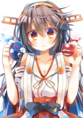 Kantai Collection : Haruna 181717
 668321  kantai collection  haruna   ( Anime CG Anime Pictures      ) 181717   : Oshio Shio
anthropomorphism black hair blush brown eyes hairpins headdress long skirt   anime picture