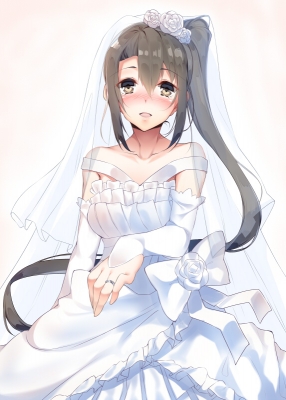 Kantai Collection : Nachi  Kantai Collection  181730
 668336  kantai collection  nachi  kantai collection    ( Anime CG Anime Pictures      ) 181730   : Yatt
anthropomorphism black hair blush brown eyes dress flower happy jewelry long side tail wedding   anime picture