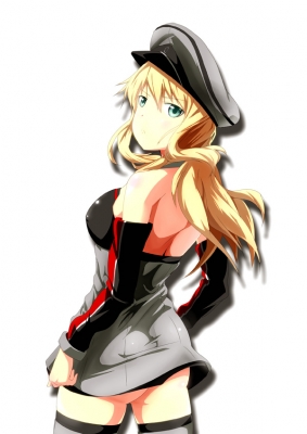 Kantai Collection The Idolmaster : Hoshii Miki 181825
 668433  the idolmaster  hoshii miki   ( Anime CG Anime Pictures      ) 181825   : Pandatyama
anthropomorphism blonde hair crossover gloves green eyes hat thigh highs underwater   anime picture