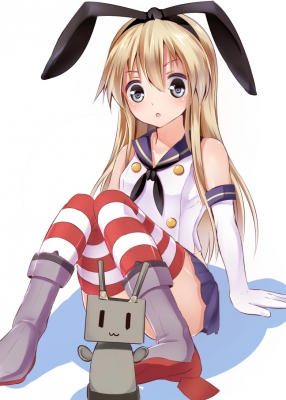 Kantai Collection : Rensouhou chan Shimakaze 181831
 668439  kantai collection  rensouhou chan shimakaze   ( Anime CG Anime Pictures      ) 181831   : Suishin Tenra
:3 anthropomorphism blonde hair blue eyes boots gloves band long skirt thigh highs weapon   anime picture