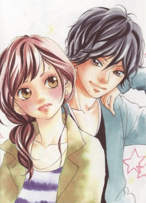 Ao Haru Ride : Tanaka Kou Yoshioka Futaba 181861
 668471  ao haru ride  tanaka kou yoshioka futaba   ( Anime CG Anime Pictures      ) 181861   : Io Sakisaka
black hair braids brown couple long manga short smile stars sweater yellow eyes   anime picture