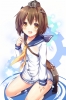 Kantai Collection : Yukikaze 181774
anthropomorphism blush brown eyes hair happy seifuku short stars   anime picture