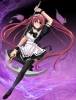 Queens Blade : Airi 181859
dress headdress maid polearm red hair ribbon thigh highs twin tails weapon   anime picture