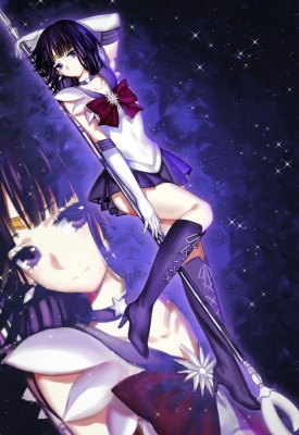 Sailor Moon : Sailor Saturn 182293
 668904  sailor moon  sailor saturn   ( Anime CG Anime Pictures      ) 182293   : Yue Jiang Jiang Yue
boots choker gloves high heels jewelry mahou shoujo purple eyes hair ribbon short skirt smile staff   anime picture