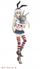 Kantai Collection : Rensouhou chan Shimakaze 182301
:3 anthropomorphism bikini blonde hair blue eyes boots gloves band long skirt thigh highs water float weapon   anime picture