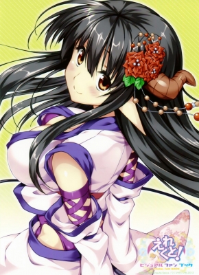 Erect! : Trinity Euphoria 182374
 668986  erect  trinity euphoria   ( Anime CG Anime Pictures      ) 182374   : Piromizu
black hair blush brown eyes flower horns long pointy ears smile   anime picture