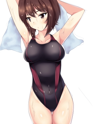 Girls und Panzer : Nishizumi Maho 182571
 669205  girls und panzer  nishizumi maho   ( Anime CG Anime Pictures      ) 182571   : NKSK
brown eyes hair mizugi short towel wet   anime picture