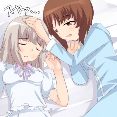 Girls und Panzer : Itsumi Erika Nishizumi Miho 182570
 669206  girls und panzer  itsumi erika nishizumi miho   ( Anime CG Anime Pictures      ) 182570   : NKSK
blush brown eyes hair grey happy pajama short sleep   anime picture