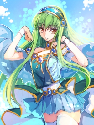 Code Geass : C.C. 182659
 669279  code geass  c c    ( Anime CG Anime Pictures      ) 182659   : STORMOON
choker dress green hair band jewelry long smile thigh highs yellow eyes   anime picture