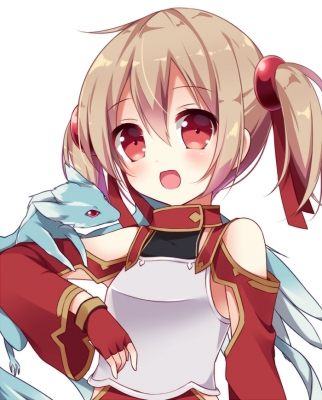 Sword Art Online : Pina Silica 182901
 669525  sword art online  pina silica   ( Anime CG Anime Pictures      ) 182901   : Hoshi  Pixiv1198913 
ahoge animal blush brown hair gloves happy long red eyes ribbon twin tails wings   anime picture