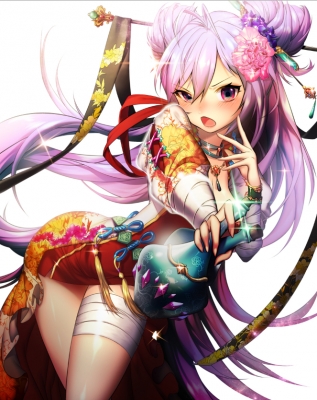 Anime CG Anime Pictures      182990
 669616   ( Anime CG Anime Pictures      ) 182990 
beverage black eyes blush choker dress jewelry long hair odango purple red   anime picture