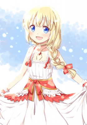 Tales of Symphonia : Colette Brunel 183051
 669676  tales of symphonia  colette brunel   ( Anime CG Anime Pictures      ) 183051   : Utsutsuki Meia  ARANCIO TELA 
blonde hair blue eyes blush braids choker dress happy long ribbon side tail   anime picture