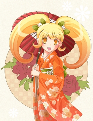 Super Dangan Ronpa 2 : Saionji Hiyoko 183061
 669689  super dangan ronpa 2  saionji hiyoko   ( Anime CG Anime Pictures      ) 183061   : Akiiyuuri
blonde hair blush flower happy kimono long orange eyes ribbon sandals twin tails umbrella   anime picture